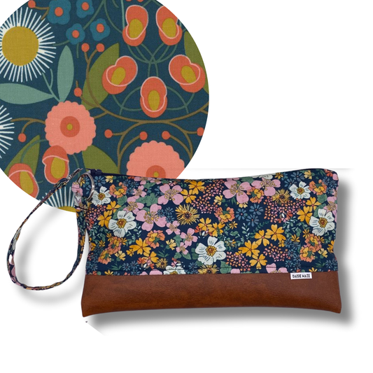 Midnight Magic Large Zipper Clutch