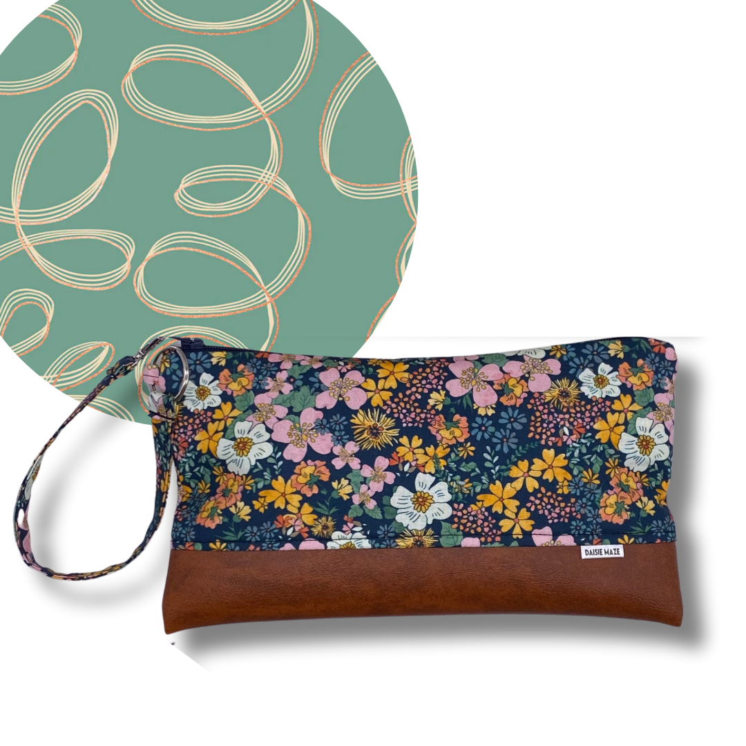 Trendils Large Zipper Clutch