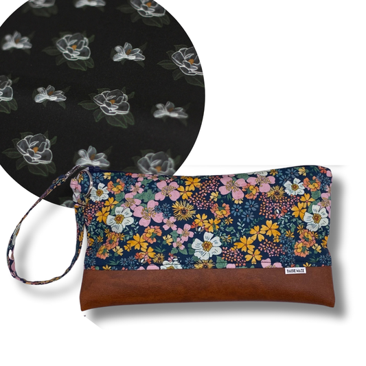 Magnolia Large Zipper Clutch