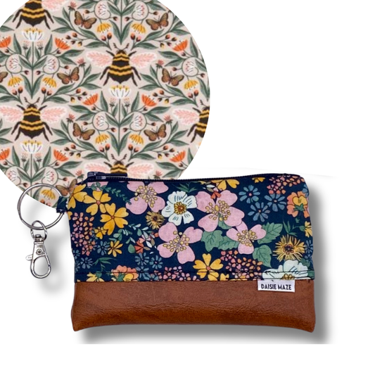 Honey Garden Bee Zipper Pouch