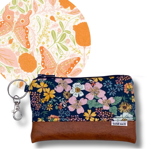 Vintage Butterfly Zipper Pouch