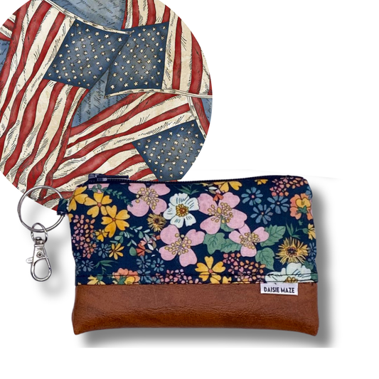 Stars and Stripes Zipper Pouch