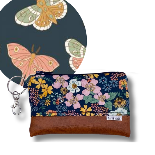 Moonbeam Moth Zipper Pouch