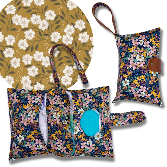 Floral Explorer Diaper Clutch