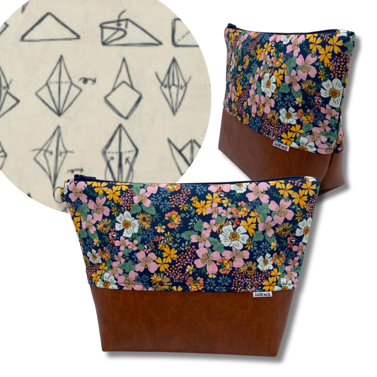 Paper Crane Cosmetic Bag