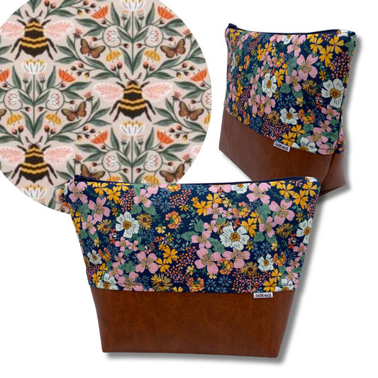 Honey Garden Bee Cosmetic Bag