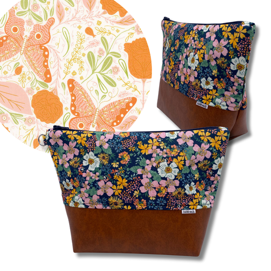 Vintage Butterfly Cosmetic Bag