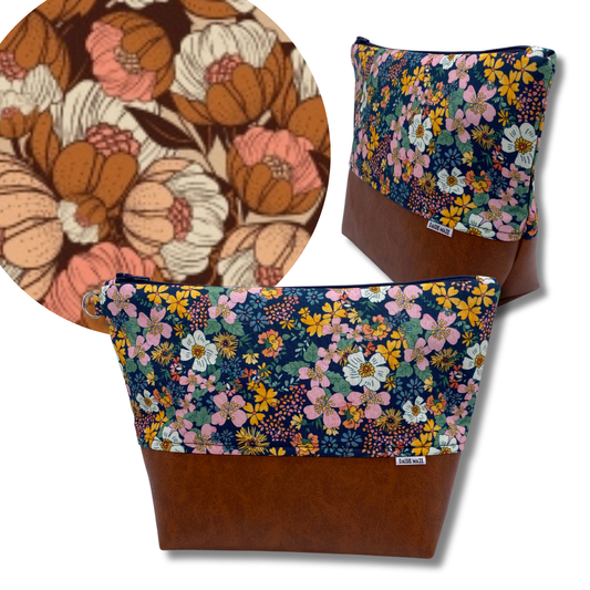 Warm Flora Cosmetic Bag
