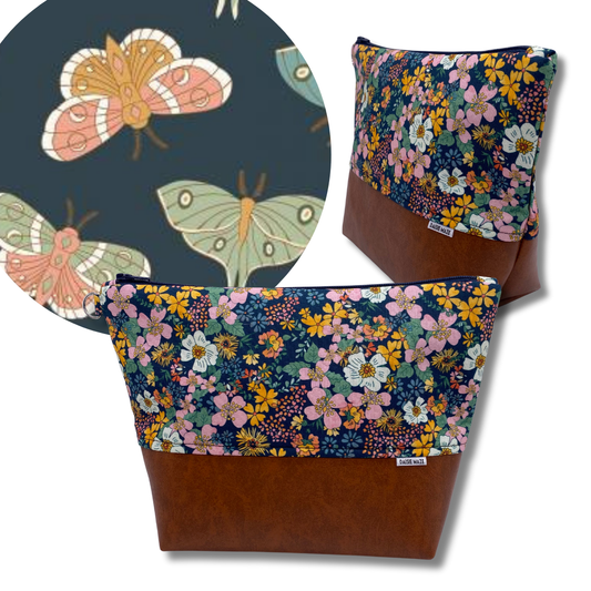 Moonbeam Moth Cosmetic Bag