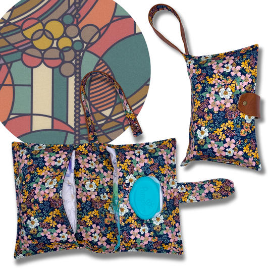 March Balloons Diaper Clutch