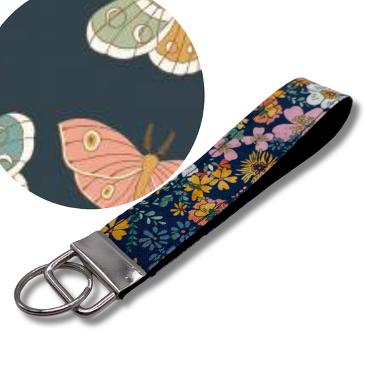 Moonbeam Moth Keychain