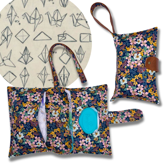 Paper Crane Diaper Clutch