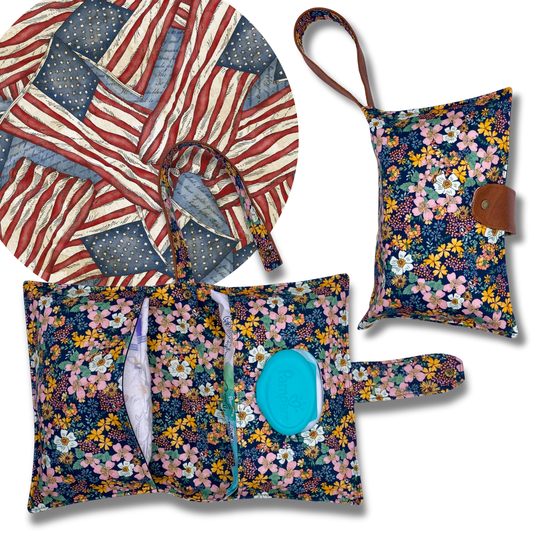 Stars and Stripes Diaper Clutch