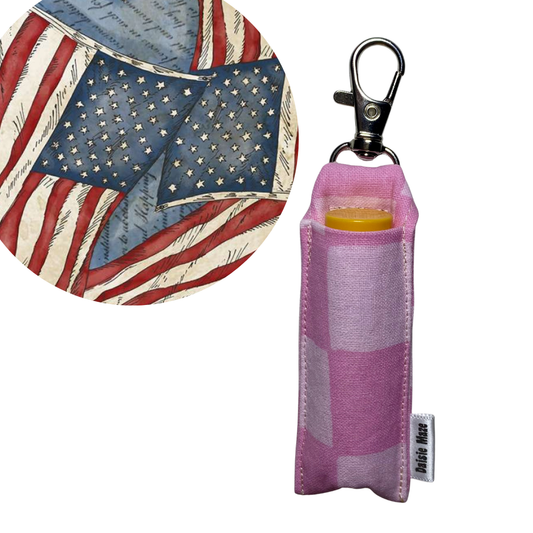 Stars and Stripes Chapstick Holder