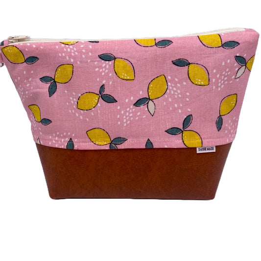 Pink Lemon Large Toiletries Bag