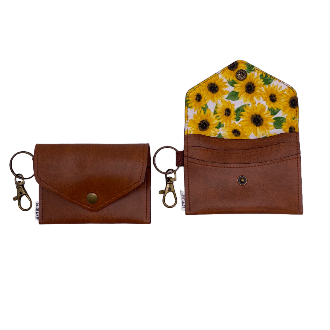 Sunflower Mini Fill Keyring Wallet